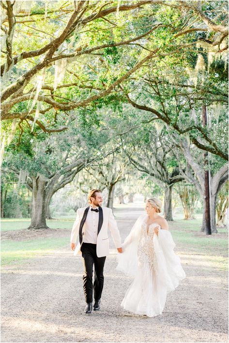 Agapae Oaks Wedding in Beaufort, SC | Nikkie & Alec Agapae Oaks Wedding, Eclectic Color Palette, Legare Waring House Wedding, William Aiken House, Audio Guest Book, Lowcountry Wedding, Beaufort Sc, Mismatched Bridesmaid Dresses, Sailing Outfit