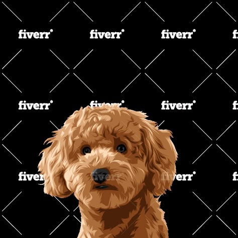 Poodle Illustration Cartoon, Toy Poodle Illustration, Poodle Painting, Poodle Illustration, Poochon Dog, Animal Drawing Inspiration, Poodle Drawing, Royal Pet Portrait, Poddle