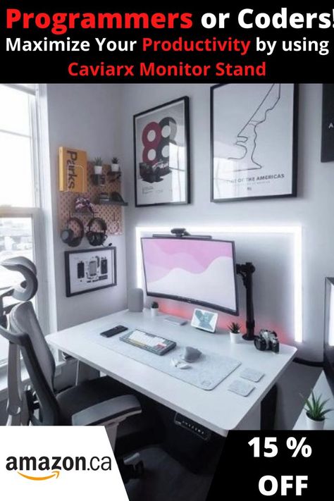 Enjoy your work from home, with Single monitor stand for your desktops/monitors #gaming #programming #pcsetup #pc #computers #officesetup #tablesetup #workfromhome Computer Monitor Stand, Monitor Desk, Vesa Mount, Monitor Arm, Monitor Mount, Table Set Up, Monitor Stand, Pc Setup, Office Setup