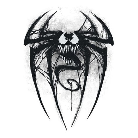 Venom Tattoo, Spider Venom, Scary Drawings, Mommy Tattoos, Qhd Wallpaper, Marvel Tattoos, Spider Tattoo, Tattoo Art Drawings, Halloween Tattoos