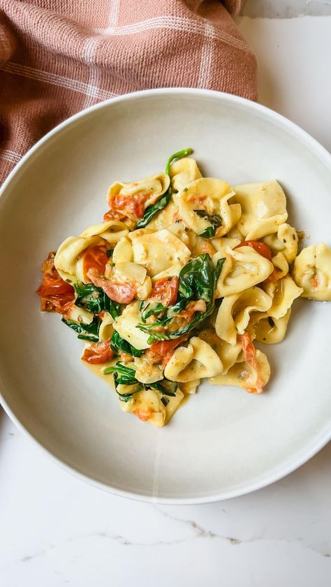 Boursin & tomato tortellini ✨ What you’ll need: - 1 @boursincheese cheese garlic and herb - 1 container baby tomatoes - 2-3 cloves of… | Instagram Boursin Cheese Recipes Tortellini, Boursin Tomato Tortellini, Boursin And Tomato Tortellini, Boursin Tortellini, Boursin Cheese Tortellini, Boursin Tomato Spinach Pasta, Tortellini Recipes Spinach Tomato, Easy Carrot Souffle Recipe, Tortellini Bake With Boursin & Tomato