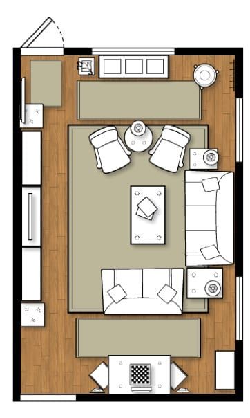 Long Narrow Family Room, Living Room Design Wood, Long Living Room Design, Narrow Family Room, Long Living Room Layout, Living Room Design Layout, Rectangle Living Room, Long Narrow Living Room, Family Room Layout