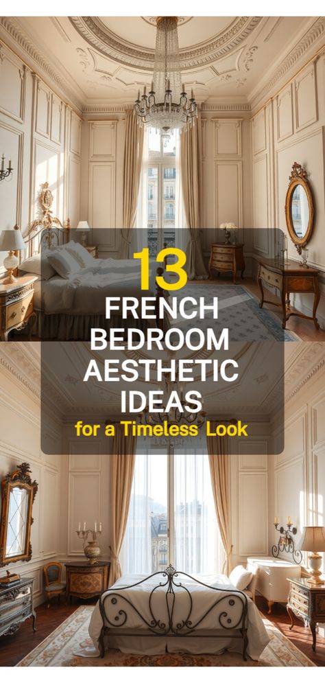 French bedroom aesthetic French Bedroom Aesthetic, Italian Bedroom Aesthetic, Modern Cottage Interior Design, French Bedroom Ideas, Modern Cottage Interior, Small Bedroom Hacks, French Inspired Bedroom, Bedroom Aesthetic Ideas, Boho Bedrooms