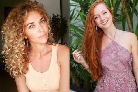 Curly Hair Vs. Straight Hair: Pros and Cons Curly Hair Vs Straight Hair, Straight Vs Wavy Hair, Curly Vs Straight Hair, Curl Hair Without Heat, Straight Hair Hairstyles, Straight Hair Cuts, Types Of Curls, Modern Hairstyles, One Hair