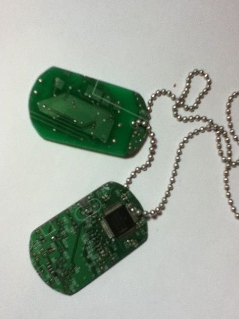 Cyberpunk Accessories, Nerd Jewelry, Tech Jewelry, Nerd Fashion, Geek Jewelry, Jewelry Tags, Electronics Jewelry, Upcycled Jewelry, Electronic Art