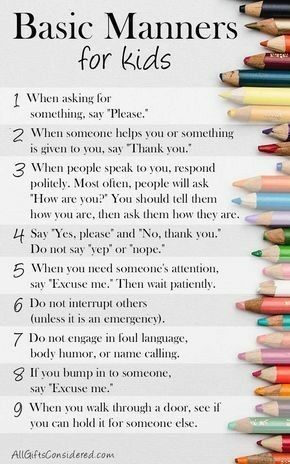 Etiquette For Kids, Coparenting Quotes, Basic Manners, Uppfostra Barn, Party Etiquette, Manners For Kids, Etiquette And Manners, Parenting Knowledge, Education Positive