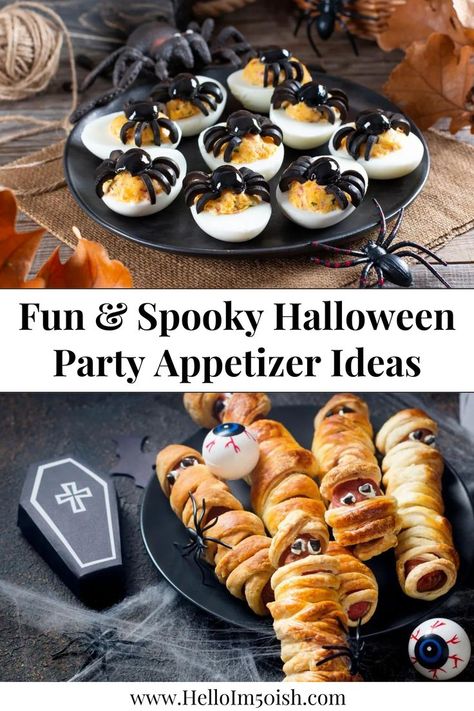 Get your Halloween party started off with spooktacular appetizers that are sure to impress. From creepy finger foods to mummy hot dogs and spider web nachos, you’ll set the tone for a festive night. These Halloween party appetizers are as fun to eat as they are to make. Whether you’re hosting a haunted house gathering or a casual costume party, these Halloween party appetizer recipes will bring a frightful flair to your spread. Click the link to check out my Halloween party appetizer ideas! Halloween Party Snack Ideas, Party Appetizer Ideas, Halloween Food For Adults, Party Appetizer Recipes, House Gathering, Party Snack Ideas, Halloween Food Snacks, Mummy Hot Dogs, Halloween Themed Snacks