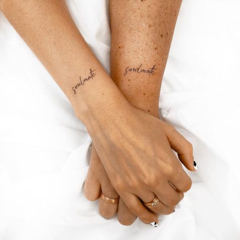 Couple Tattoos With Meaning, Skull Couple Tattoo, Couple Wrist Tattoos, Love Wrist Tattoo, Promise Tattoo, Small Couple Tattoos, Cute Couple Tattoos, Couple Tattoos Unique, Couples Tattoo Designs