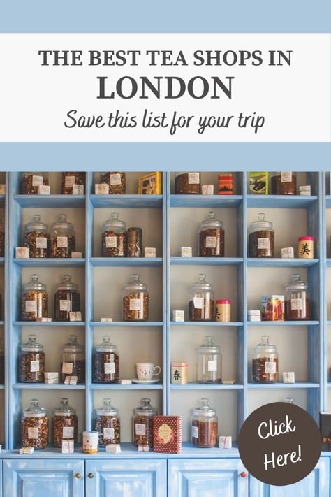 Want a steep-able souvenir from your London trip? Head to one of these tea shops for a uniquely British souvenir. London Tea Shop, Indian Drinks, Shops In London, Best Afternoon Tea, London Souvenirs, London Tea, Tea Shops, Tea Store, London Trip