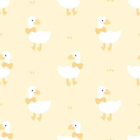 Duck Pattern Wallpaper, Cute Seamless Pattern, Soft Background, Duck Wallpaper, Cute Patterns, Cute Duck, Bird Wallpaper, Cute Patterns Wallpaper, Vintage Typography