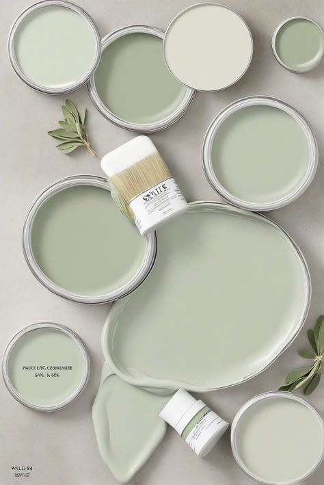 interior design, kitchen designs, home interior, home decor interior design Eucalyptus Wall Color, Lightest Sage Green Paint, Pale Sage Green Paint Colors, Sage Bathroom Walls, Light Green Wall Paint, Sage Wall Color, Pastel Green Bathroom, Light Sage Green Paint, Light Green Color Palette