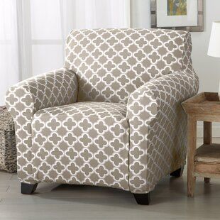 Slipcovers You'll Love | Wayfair Print Armchair, Chair Covers Slipcover, Stretch Chair Covers, Recliner Slipcover, Chair Slipcover, Armchair Slipcover, Printed Chair, Arm Chair Covers, Box Cushion