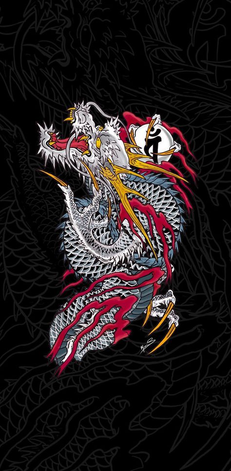 Dragon Of Dojima Tattoo, Yakuza Wallpaper Iphone, Kiryu Kazuma Tattoo, Like A Dragon Yakuza, Dragon Tattoo Wallpaper, Yakuza Wallpaper, Dragon Of Dojima, Ryu Dragon, Yakuza Like A Dragon