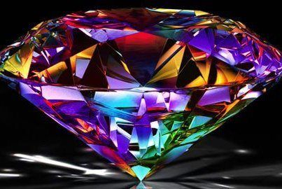 Rainbow Diamond Love Is An Action, Pretty Rocks, Precious Jewels, Minerals And Gemstones, Rocks And Gems, Precious Gems, Gems And Minerals, Crystal Gems, Crystals Minerals