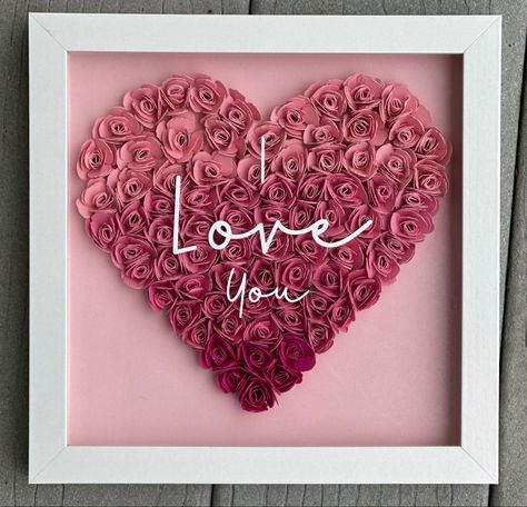 Valentines Shadow Box Ideas, S And D, Firefly Photography, Crafts 2024, Shadow Box Gifts, Paper Flower Wreaths, Diy Shadow Box, 3d Frames, Laser Cut Wood Crafts