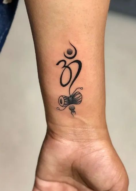 Tattoo Ideas Female Mahadev, Shiv Related Tattoos, Unique Shiva Tattoo, Rangoli Tattoo, Simple Tattoos For Guys Unique, Lord Shiva Related Tattoos, Shiva Unique Tattoo, Shiv Tattoo Design, Rudraksh Tattoo