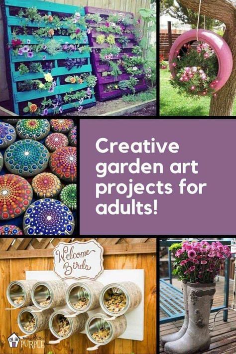 Tattoo Plant, Art Projects For Teens, Art Projects For Adults, Sensory Garden, Projects For Adults, Garden Decor Projects, Easy Landscaping, Meteor Garden 2018, Outdoor Crafts