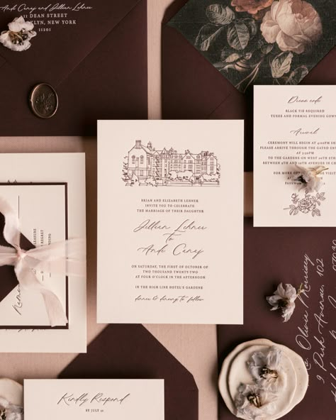 Moody Wedding Invitation Suite, Pride And Prejudice Wedding Invitations, Burgundy Wedding Invites, Venue Wedding Invitation, Elegant Wedding Invitations Classy, Wine Invitation, Elegant Fall Wedding Invitations, Letterpress Invitations Wedding, Dark Wedding Invitations