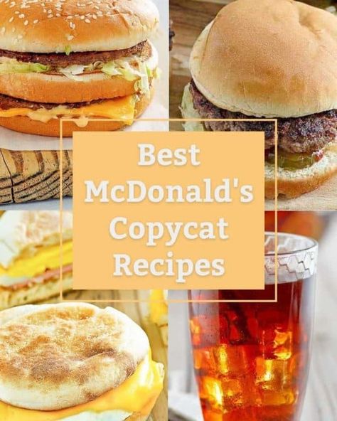 Mcdonalds Big Mac, Copycat Fast Food, Mcdonalds Copycat Recipes, Mcdonalds Sweet Tea, Kfc Potato Wedges, Burger Recipes Seasoning, Fast Food Copycat Recipes, Fast Food Copycat, Classic Hamburger