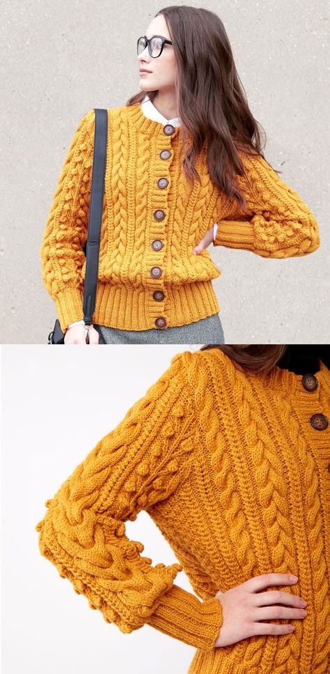 Free Knitting Pattern for Patons Dovercourt Cardigan ⋆ Knitting Bee Cable Cardigan Knitting Patterns, Knitting Sweaters Diy, Patons Classic Wool, Free Knitting Patterns For Women, Cardigan Sweater Pattern, Ladies Cardigan Knitting Patterns, Trendy Knitting, Bee Free, Cable Knitting Patterns