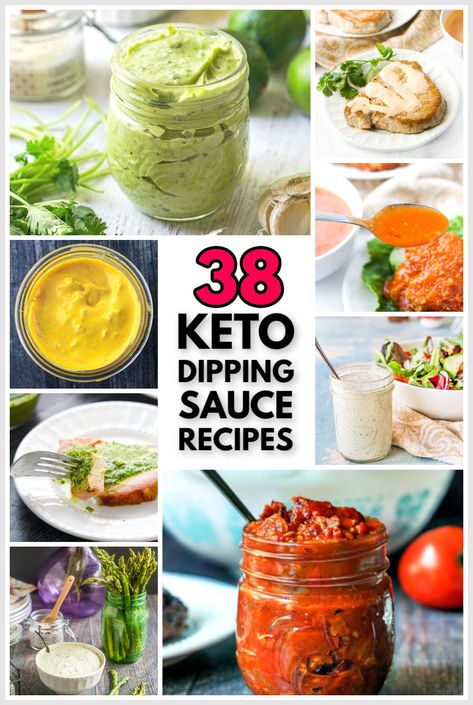 collage of pictures of keto dipping sauces and text Keto Donair Sauce, Grilled Chicken Dipping Sauce Recipes, Keto Dipping Sauce For Chicken, Keto Dipping Sauce, Healthy Dipping Sauce, Sauce For Baked Chicken, Asian Dipping Sauce Recipes, Dip Sauces, Dipping Sauce Recipes