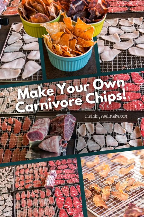 Diy Carnivore Crisps, Carnivore Crisps Recipe, Diy Protein Chips, Carnivore Tortilla Chips, Carnivore Chips Recipe, Protein Chips Homemade, Carnivore Diet Appetizers, Carnivore Snacks On The Go, Carnivore Charcuterie Board