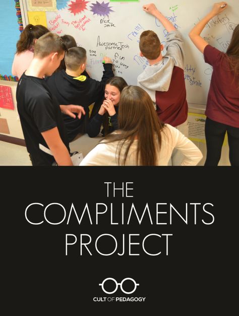 Compliments-Project Building Classroom Community, Middle School Counseling, Cult Of Pedagogy, Teaching College, School Culture, Classroom Culture, Health Class, School Health, Student Council