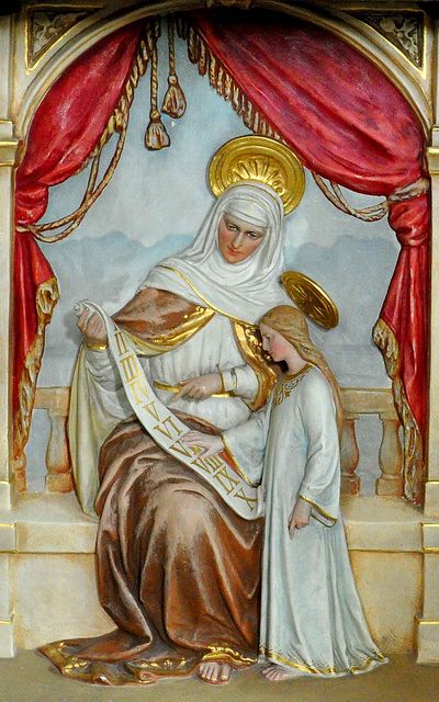 St. Anne and Mary Saint Anne, The 10 Commandments, Blessed Mary, Religious Pictures, Catholic Images, 10 Commandments, Twist Of Fate, Divine Mother, St Anne