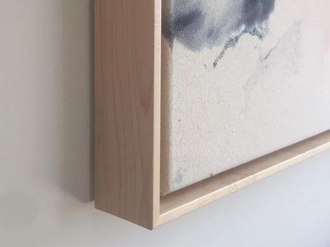 Diy Canvas Frame, Framing Canvas Art, Floating Canvas Frame, House Beautiful Magazine, Diy Picture Frames, Natural Frame, The Frame, Frames For Canvas Paintings, Diy Frame