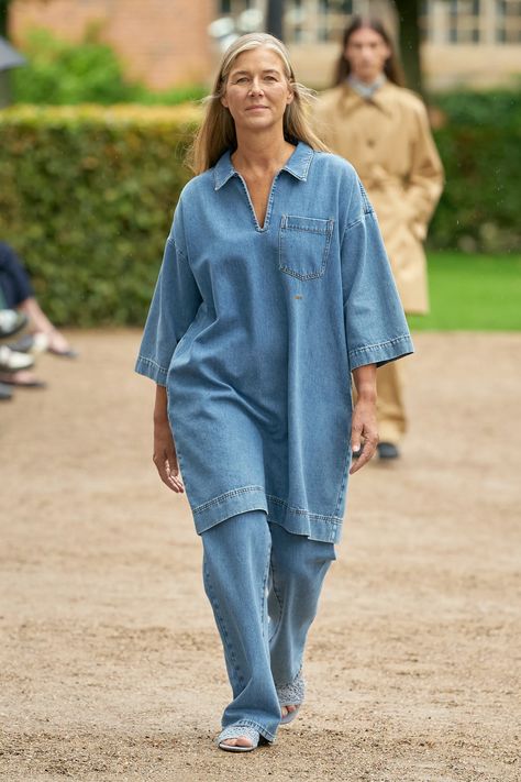 Tauko Magazine, Denim Attire, Copenhagen Spring, Trendy Fall Fashion, Model Runway, Spring Denim, Scandinavian Fashion, Upcycled Fashion, 2024 Fashion