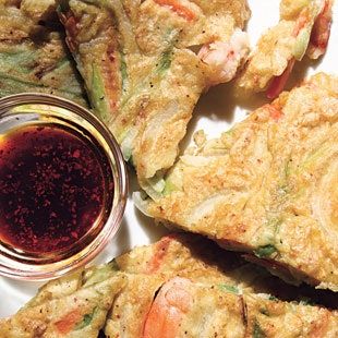 Green Onion Pancake Recipe, Pumpkin Coconut Soup, Green Onion Pancake, Onion Pancake, Scallion Pancakes, Popular Side Dishes, Savory Pancakes, Seafood Appetizers, Green Onion