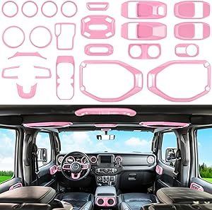 Pink Jeep, Jeep Wrangler Accessories, Girly Car Accessories, Cool Car Accessories, Dream Future, Wrangler Accessories, Dream Cars Jeep, Car Interior Design, Girly Car