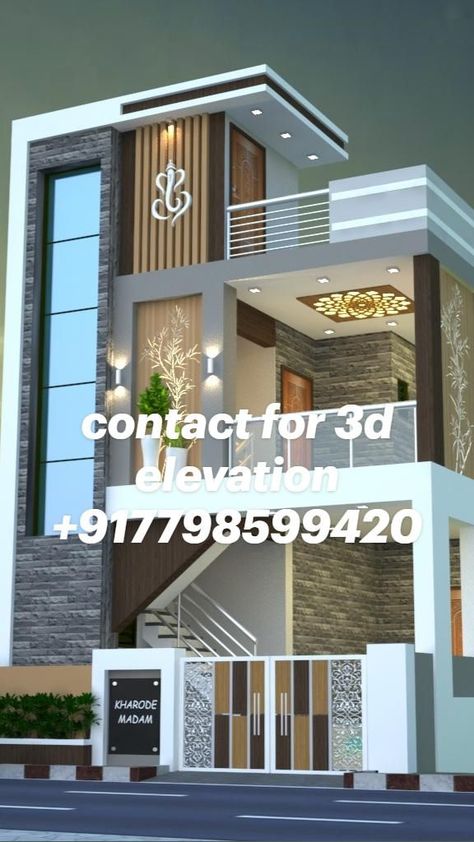 Best 3d elevation contact +917798599420 in 2022 | House architecture design, House elevation, Bathroom design decor G+1 House Elevation Indian, Single Floor House Design, 3 Storey House Design, House Front Door Design, Narrow House Designs, 3d Elevation, House Outer Design, House Roof Design, Small House Elevation