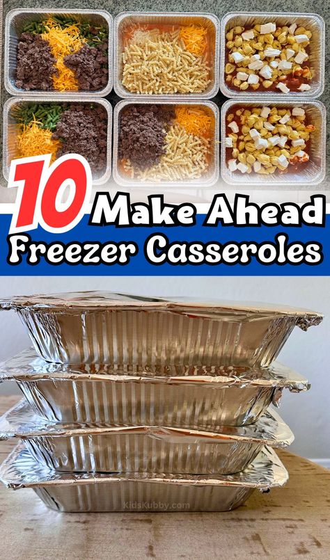 10 Make Ahead Freezer Meals For Busy Parents Freezer Prep Meals Make Ahead, Dinner Prep Freezer Meals, One Pot Freezer Meals, Easy Frozen Dinners Freezer Meals, Dump And Freeze Meals, Frozen Prep Meals, Frozen Make Ahead Meals Dinners, Frozen Dinner Ideas Make Ahead, Budget Friendly Freezer Meals