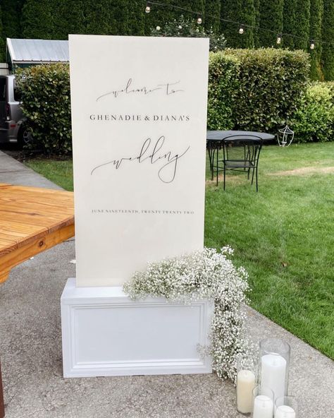 Portland Wedding Florist on Instagram: “Wedding signage from this weekend 🤍” Wedding Signage Ideas Entrance, Garden Wedding Signage, Wedding Signage Ideas, Park Wedding Reception, Stylish Images, Ceremony Signage, Signage Ideas, Wedding Mirror, Portland Wedding