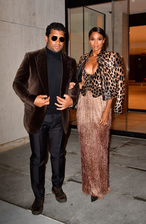 Ciara and Russell Wilson Just Raised the Bar on Couples Style - Vogue Ciara Style, Ciara Hair, Ciara Wilson, Couples Style, Ciara And Russell Wilson, Ciara And Russell, Russell Wilson, Famous Couples, Black Aviators