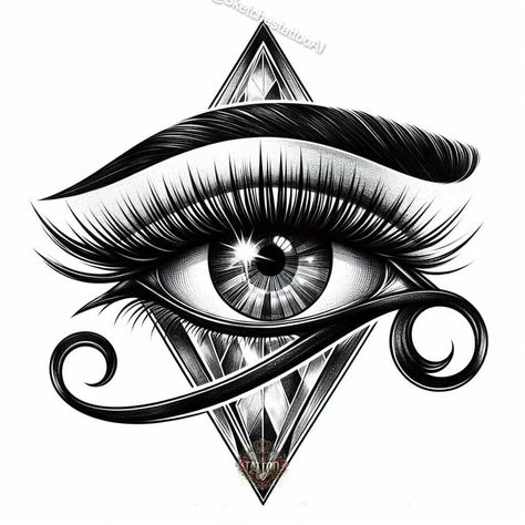 Egyptian Eye Tattoos, Persian Tattoo, Horus Eye, Anubis Tattoo, Blue Rose Tattoos, Eyeball Art, Egypt Tattoo, Clever Tattoos, Chest Piece Tattoos