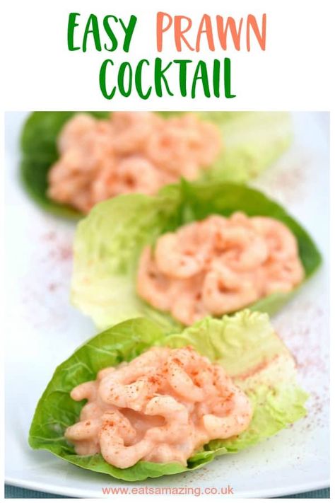 Quick and easy prawn cocktail recipe - the perfect simple starter for Christmas or a special family meal #EatsAmazing #easyrecipe #starter #Christmasfood #prawn #familyfood #cookingwithkids #recipes #Christmas Christmas Dinner Party Food, Prawn Cocktail Recipe, Christmas Dinner Starters, Food Starters, Dinner Party Food, Christmas Starters, Simple Jacket, Prawn Cocktail, Lemon Drop Martini