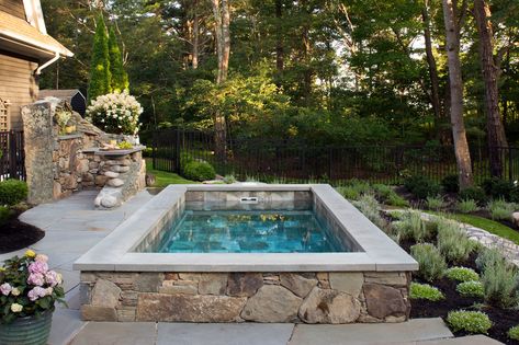 Savannah House, Ideas De Piscina, Kleiner Pool Design, Dipping Pool, Pools For Small Yards, Outdoor Hot Tub, Plunge Pools, Luxury Landscaping, Small Swimming Pools