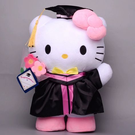 Sanrio Graduation Plush 🧑‍🎓💕💯🎉 Shop now at GoodChoyice.com or click LINK IN BIO 🛍️ We ship worldwide.🙌 Follow @goodchoyiceoffcial for more kawaii lifestyle posts and order packaging content. ♡ ♡ ♡ ♡ ♡ #sanrio#kuromi#pochacco#cinnamoroll#mymelody#hellokitty#kawaii#hellokittycore#pompompurin#asmr#satisfying#gift#kuromicore#sanriogirl#hellokittyaddict#kuromiandmymelody#usa#phonecase Hello Kitty Graduation, Brown Kitty, Anime Plush, My Melody Kuromi, Kitty Plush, Graduation Party Supplies, Hello Kitty My Melody, Girly Accessories, Hello Kitty Plush