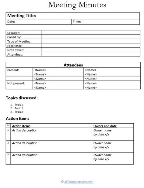 Minute Meeting Template, Meeting Minutes Template Free Printable, Minutes Of Meeting Template, Project Meeting, Minutes Of Meeting, Meeting Minutes Template, Meeting Notes Template, Quotation Format, Journal Business