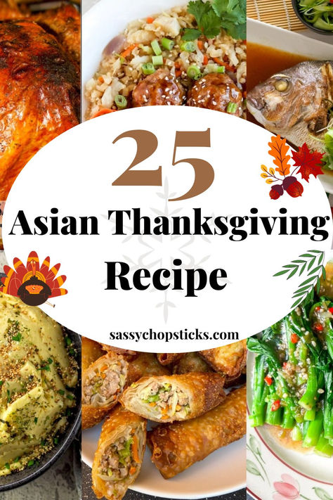 Asian Thanksgiving recipes Asian Thanksgiving Side Dishes, Thanksgiving Asian Recipes, Japanese Thanksgiving Recipes, Asian Inspired Thanksgiving, Asian Fusion Thanksgiving, Asian Holiday Recipes, Asian Thanksgiving Recipes, Asian Christmas Dinner, Chinese Thanksgiving Dinner