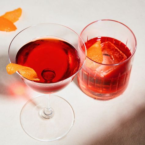 Boulevardier Recipe | Epicurious Boulevardier Cocktail Recipe, Boulevardier Cocktail, Boulevardier, Hot Cocktails, Classic Cocktail Recipes, After Dinner Drinks, Chocolate Crinkle Cookies, Chocolate Crinkles, Flourless Chocolate Cakes