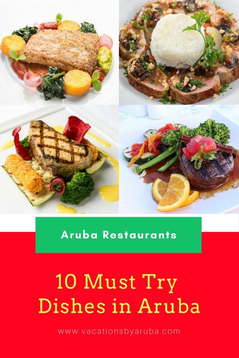 Aruba Food Recipes, Aruba Food, Aruba Restaurants, Aruba Island, Food Dinners, Island Dining, Island Food, Long Holiday, Delicious Dishes