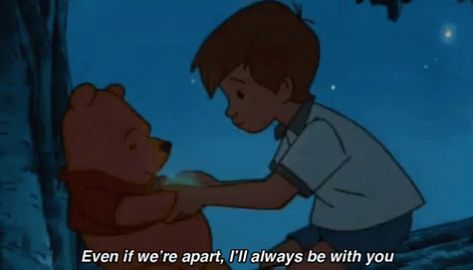 Even If We're Apart GIF - Apart Connected WinnieThePooh - Discover & Share GIFs Disney Movie Quotes, Winnie The Pooh Quotes, Pooh Quotes, Christopher Robin, Quotes Disney, Trendy Quotes, Disney Quotes, Sweet Words, Intp