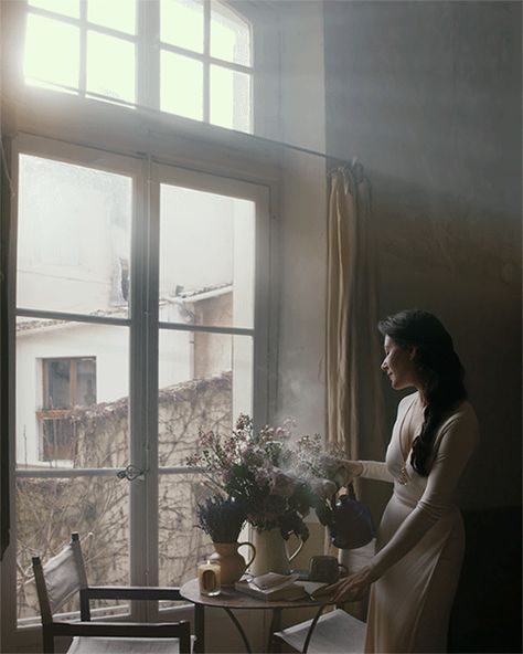 cinemagraphs: Mornings in Provence Cinemagraph Portrait, Cinemagraph Gif, Ann Street Studio, Jamie Beck, Music Machine, Still Frame, Happy Coffee, A Moment In Time, Live Photo