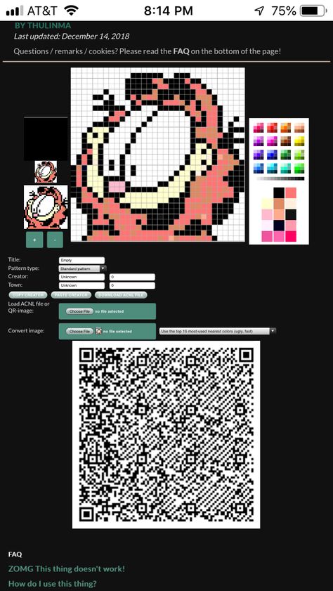 Garfield Garfield Animal Crossing, Garfield Grid Pattern, Garfield Minus Garfield, Garfield Without The Third Panel, Garfield Memes Hilarious, Animal Crossing Qr, Qr Code, Animal Crossing, Coding