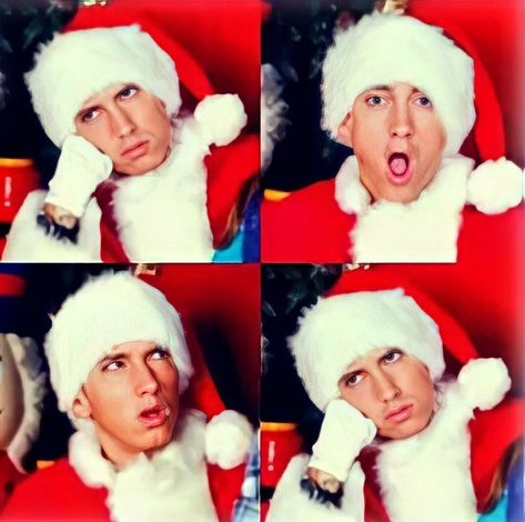 Eminem Christmas Pfp, Eminem Christmas, Rapper Eminem, Eminem Funny, Eminem Songs, The Slim Shady, Eminem Photos, Eminem Slim Shady, The Real Slim Shady