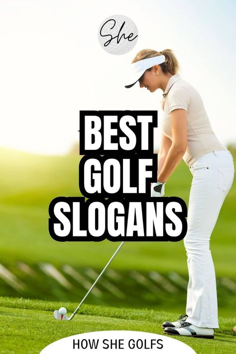 Golf Slogans Funny, Golf Signs Ideas, Driving Range Ideas, Golf Quotes Funny Women, Teamwork Slogans, Golf Club Crafts, Golf Inspiration Quotes, Golf Sayings, Golf Jokes