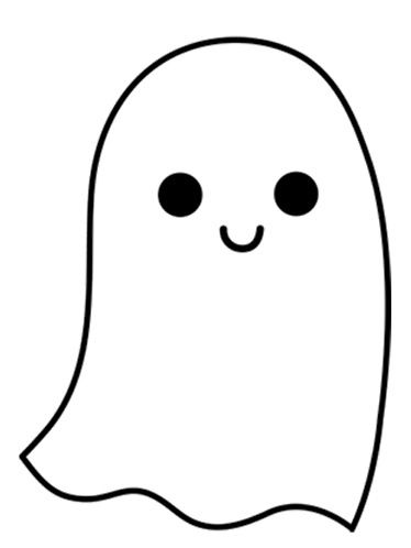 Ghost Outline Drawing, Ghost Template For Kids, Cute Ghost Printable, Cute Ghost Template Free Printable, Halloween Clipart Free Cute, Ghost Cut Out Template, Ghost Print Out, Ghost Outline Template, Ghost Cutout Template